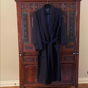 Brooks Brothers Navy Blue Robe (100% wool)